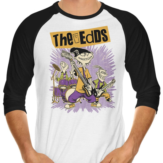 Cartoon Rock Band - 3/4 Sleeve Raglan T-Shirt