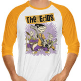 Cartoon Rock Band - 3/4 Sleeve Raglan T-Shirt