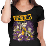 Cartoon Rock Band - Women's V-Neck