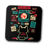 Cat Master Plan - Coasters
