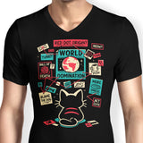 Cat Master Plan - Men's V-Neck