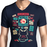 Cat Master Plan - Men's V-Neck