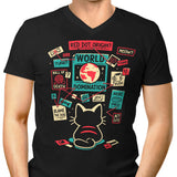Cat Master Plan - Men's V-Neck