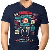 Cat Master Plan - Men's V-Neck