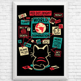 Cat Master Plan - Posters & Prints