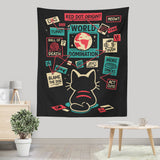 Cat Master Plan - Wall Tapestry