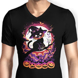 Cat O'Lantern - Men's V-Neck