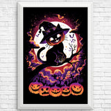 Cat O'Lantern - Posters & Prints