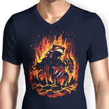 Cataclysm of Magma - Men's V-Neck