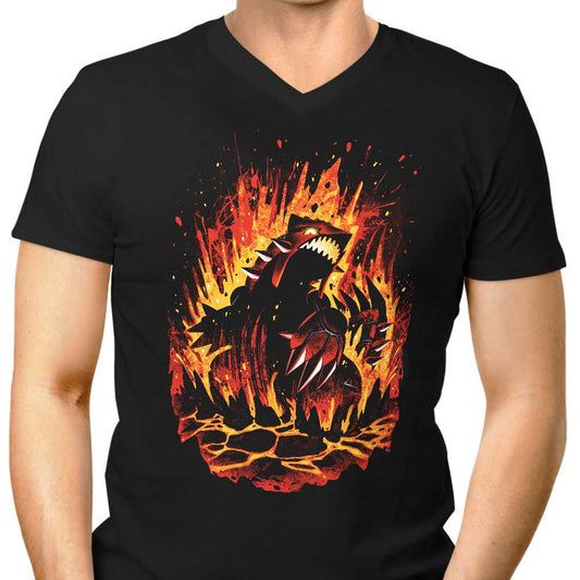 Cataclysm of Magma - Men's V-Neck