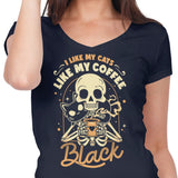 Cats and Coffee - Women's V-Neck