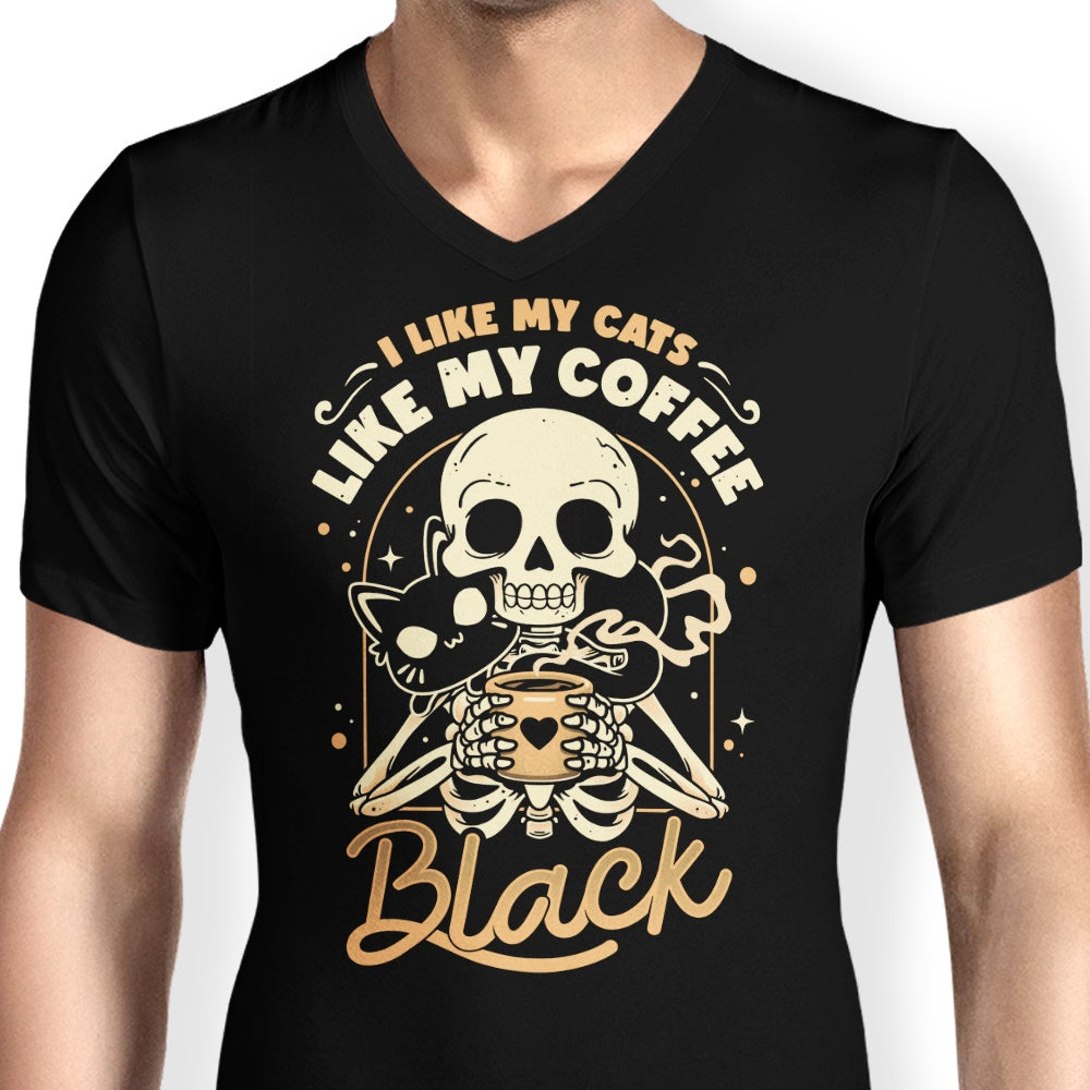 Cats and Coffee - Men's V-Neck