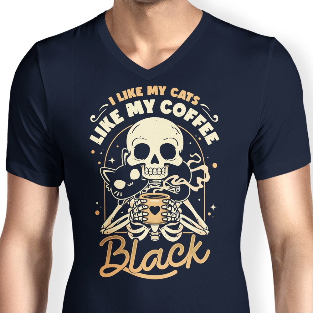 Cats and Coffee - Men's V-Neck
