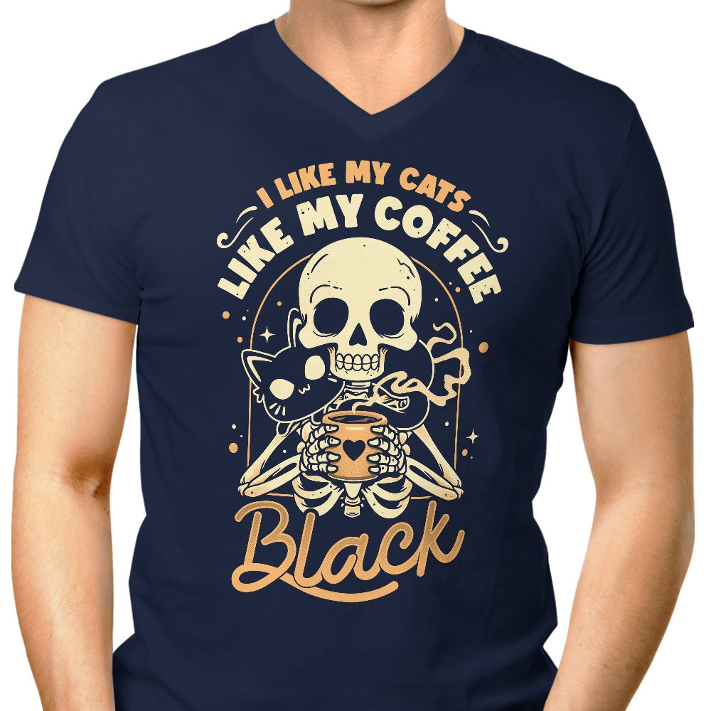 Cats and Coffee - Men's V-Neck