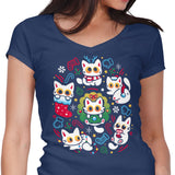 Cats Gone Christmas - Women's V-Neck