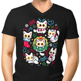 Cats Gone Christmas - Men's V-Neck