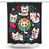 Cats Gone Christmas - Shower Curtain