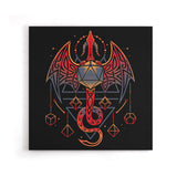 Celtic Dragon Dice - Canvas Print