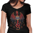 Celtic Dragon Dice - Women's V-Neck