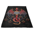 Celtic Dragon Dice - Fleece Blanket