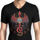 Celtic Dragon Dice - Men's V-Neck