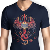 Celtic Dragon Dice - Men's V-Neck