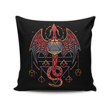 Celtic Dragon Dice - Throw Pillow