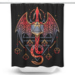 Celtic Dragon Dice - Shower Curtain