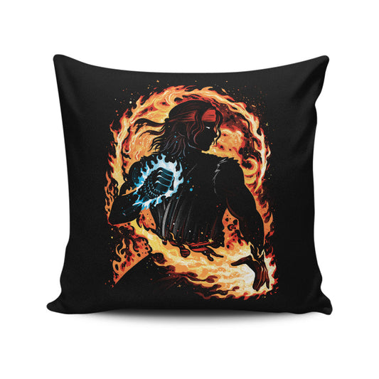 Champion of Pyrokinesis - Throw Pillow