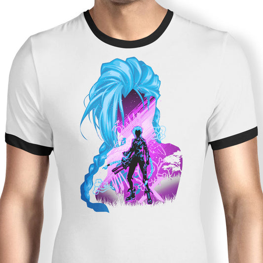 Chaos and Powder - Ringer T-Shirt