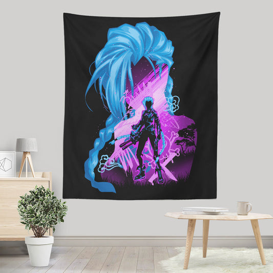 Chaos and Powder - Wall Tapestry