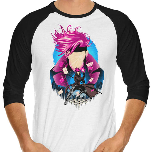 Charged Cajun - 3/4 Sleeve Raglan T-Shirt