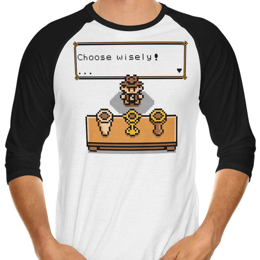 Choose Your Grail - 3/4 Sleeve Raglan T-Shirt