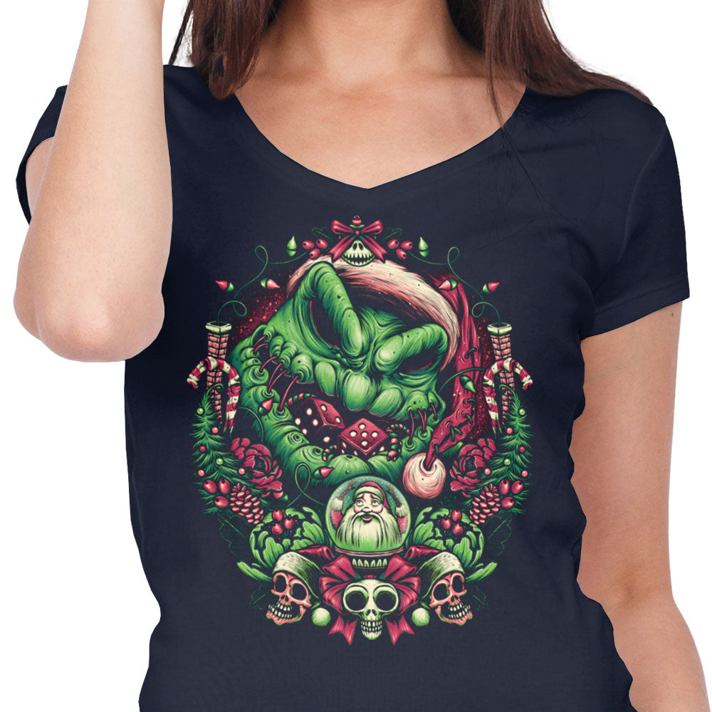 Christmas Boogeyman - Women's V-Neck