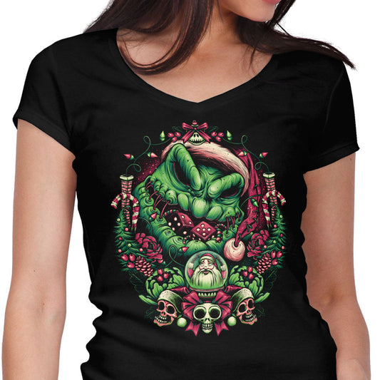 Christmas Boogeyman - Women's V-Neck