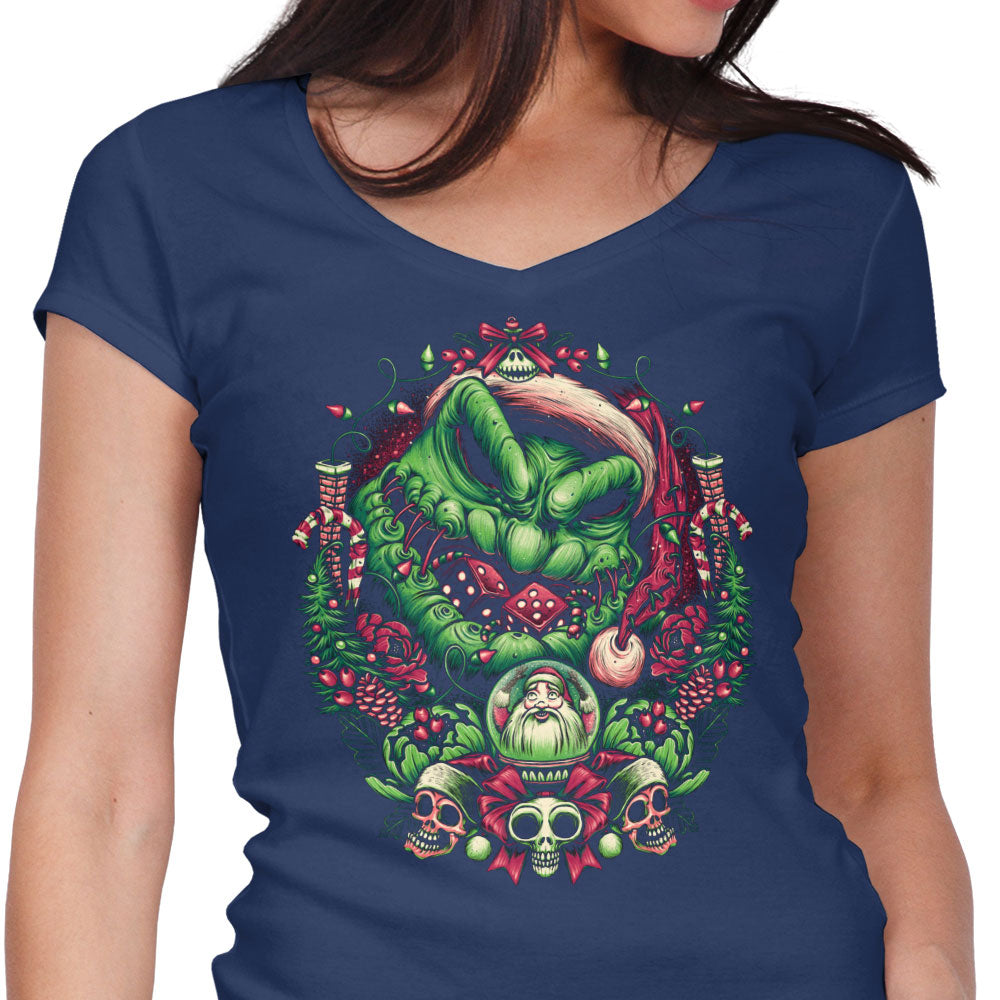 Christmas Boogeyman - Women's V-Neck