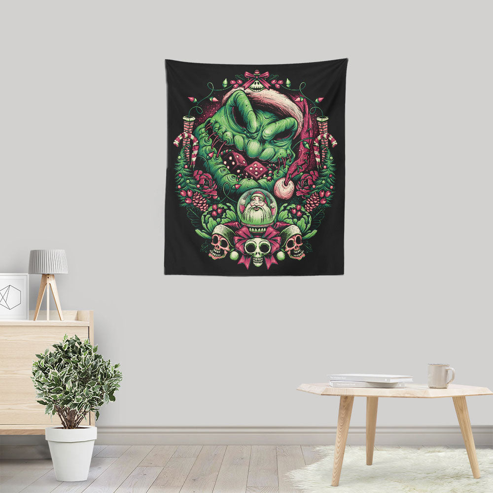 Christmas Boogeyman - Wall Tapestry