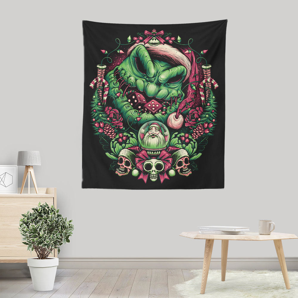 Christmas Boogeyman - Wall Tapestry