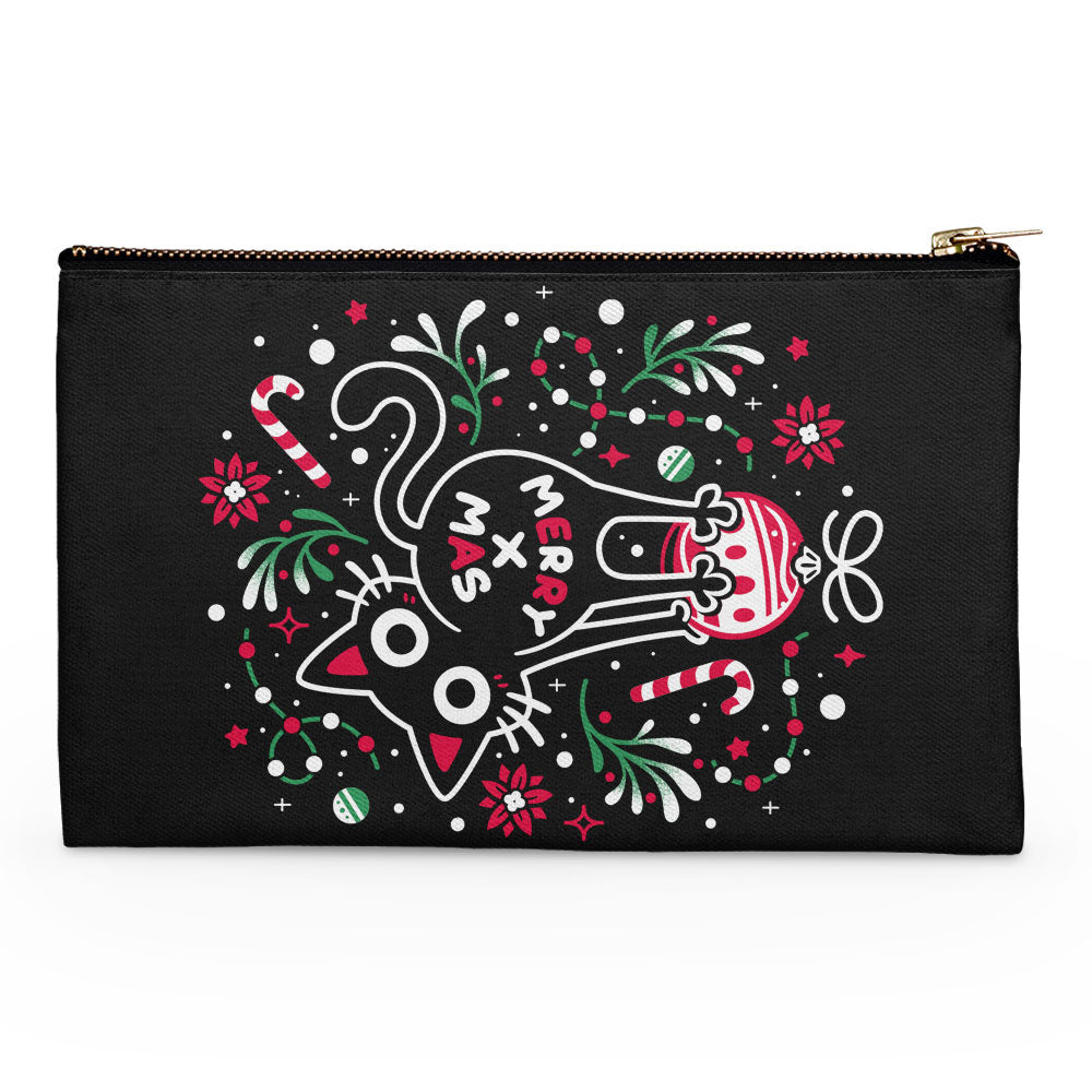 Christmas Cat Butt - Accessory Pouch
