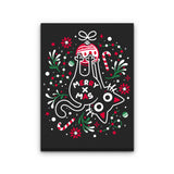 Christmas Cat Butt - Canvas Print