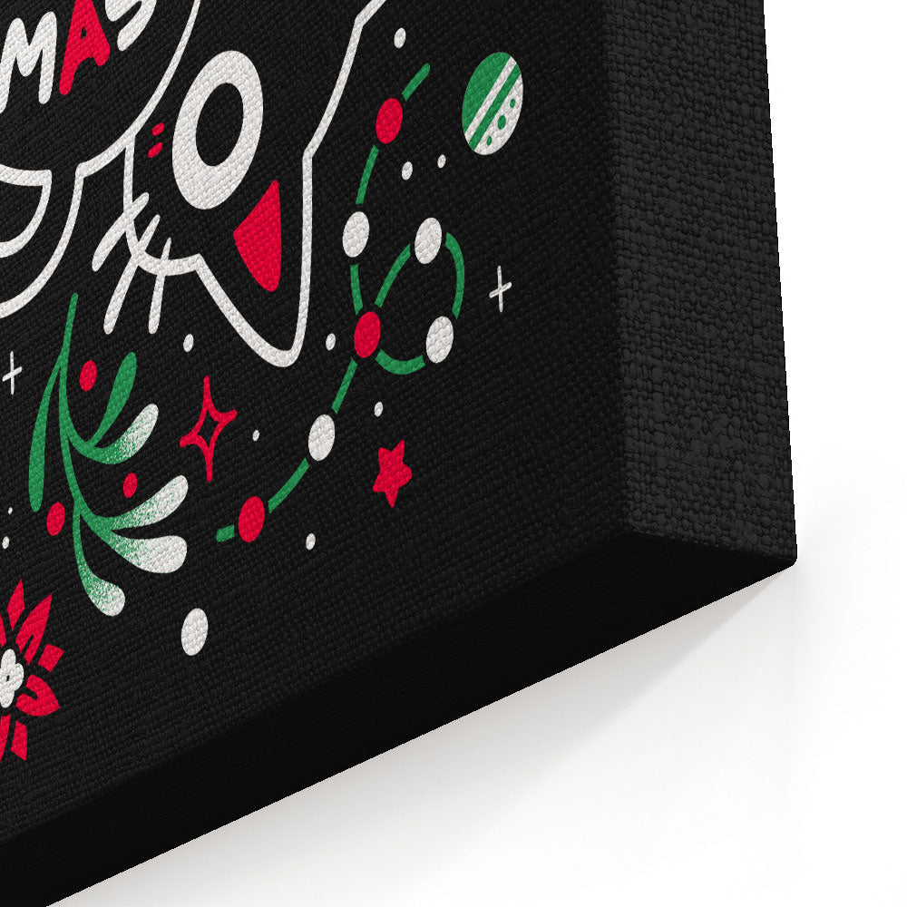 Christmas Cat Butt - Canvas Print