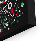 Christmas Cat Butt - Canvas Print