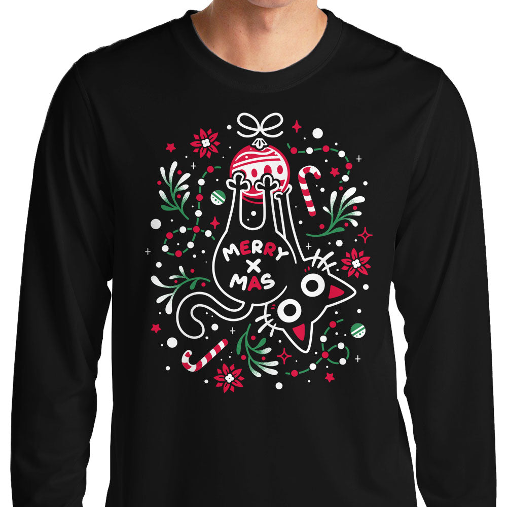 Christmas Cat Butt - Long Sleeve T-Shirt