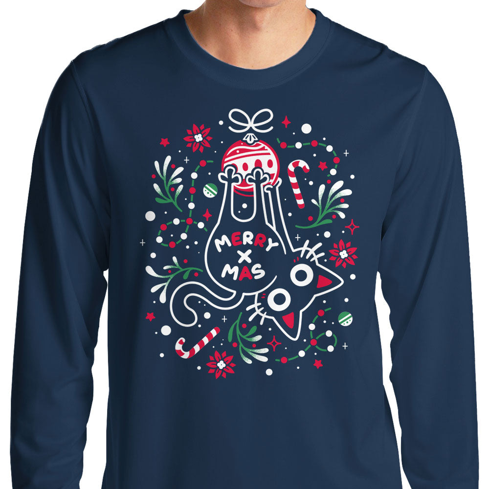 Christmas Cat Butt - Long Sleeve T-Shirt