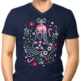 Christmas Cat Butt - Men's V-Neck