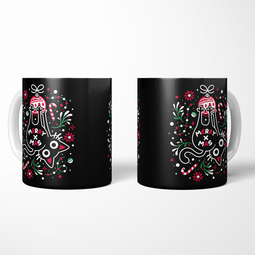 Christmas Cat Butt - Mug