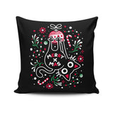 Christmas Cat Butt - Throw Pillow