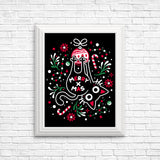 Christmas Cat Butt - Posters & Prints