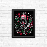 Christmas Cat Butt - Posters & Prints