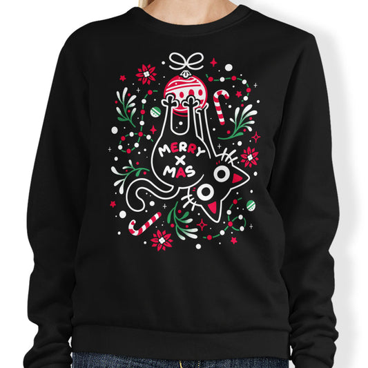 Christmas Cat Butt - Sweatshirt